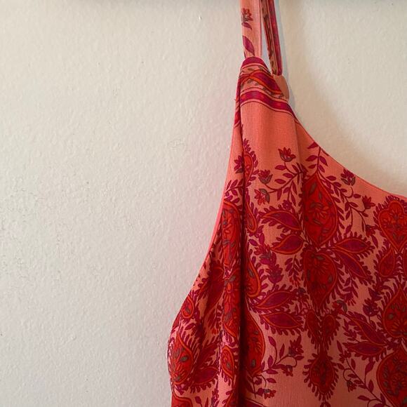 International Concepts Y2K Vintage Pink Floral Maxi Dress 100% Silk Women's 12 - Picture 4 of 10